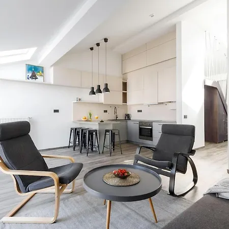 Apartment Stylish Paupys Loft With Balcony & View With Free Parking Vilnius