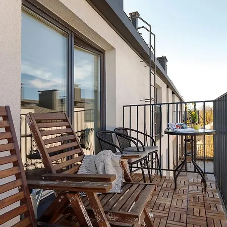 Stylish Paupys Loft With Balcony & View With Free Parking Apartment *