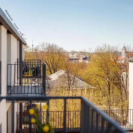Apartment Stylish Paupys Loft With Balcony & View With Free Parking